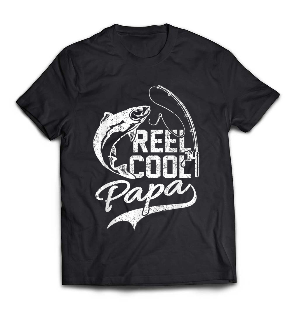 Men’s Reel Cool Papa Fishing T-Shirt: A Perfect Gift for Fishing Dads